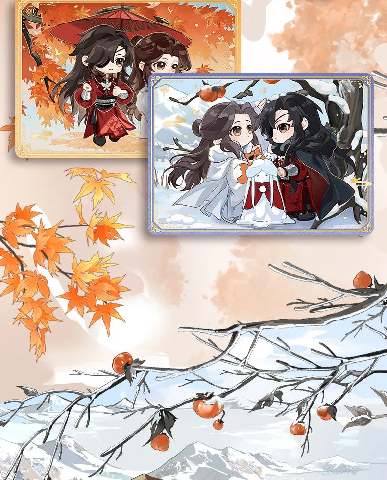 In Stock Tianguan Blessing Four Seasons Card Anime Anniversary Edition Collected Card Blind Box Original Nice Festival Gift Toys