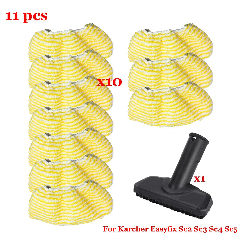 Steam Mop Cloth For Karcher Easyfix Sc2 Sc3 Sc4 Sc5 Handheld Vacuum Cleaner Part Yellow  Mop Cloth Cover Rags Pads  Accessory