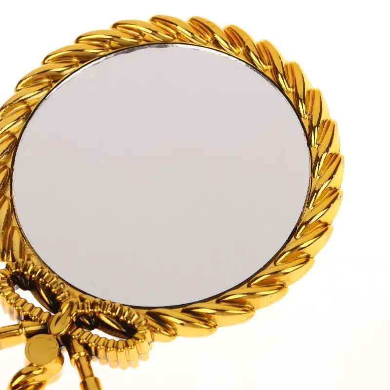 Handheld Makeup Mirror Round Portable Cosmetic Mirror European Mirror European For Dressing Room Home Use Professional Use