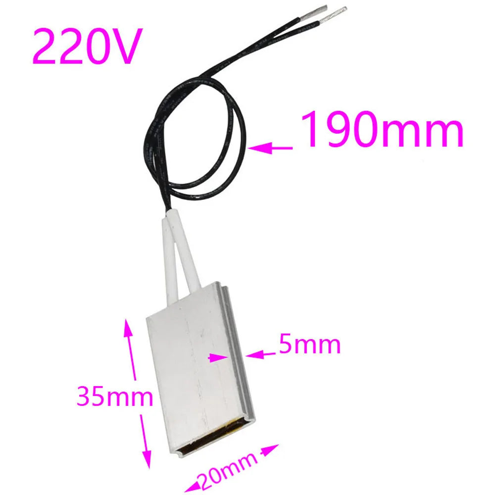 220V/12V 80-220 Degrees Celsius PTC Heaters Heating Element Hair Dryer Accessories Curlers Heater Poultry Incubator 1 Pcs