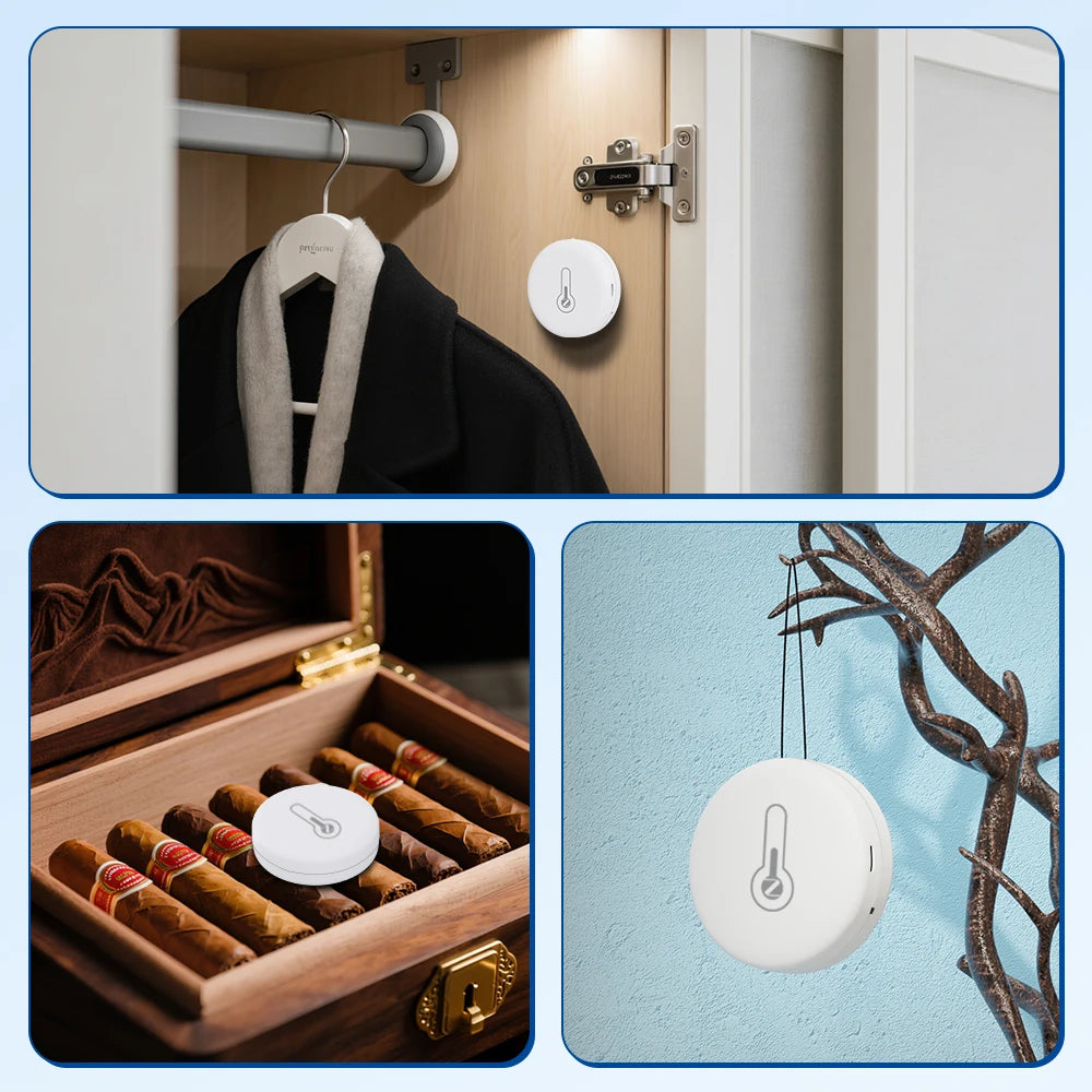 Smart Zigbee 3.0 Temperature Humidity Sensor App Remote Control Thermometer Monitor Works With EWelink Zigbee2Mqtt ZHA Alexa