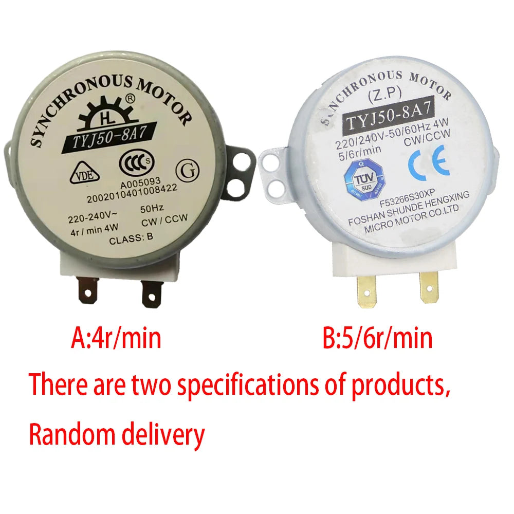 High Quality Microwave Oven Tray Motor 220-240V 4W Synchronous Motor for Air Blower TYJ50-8A7