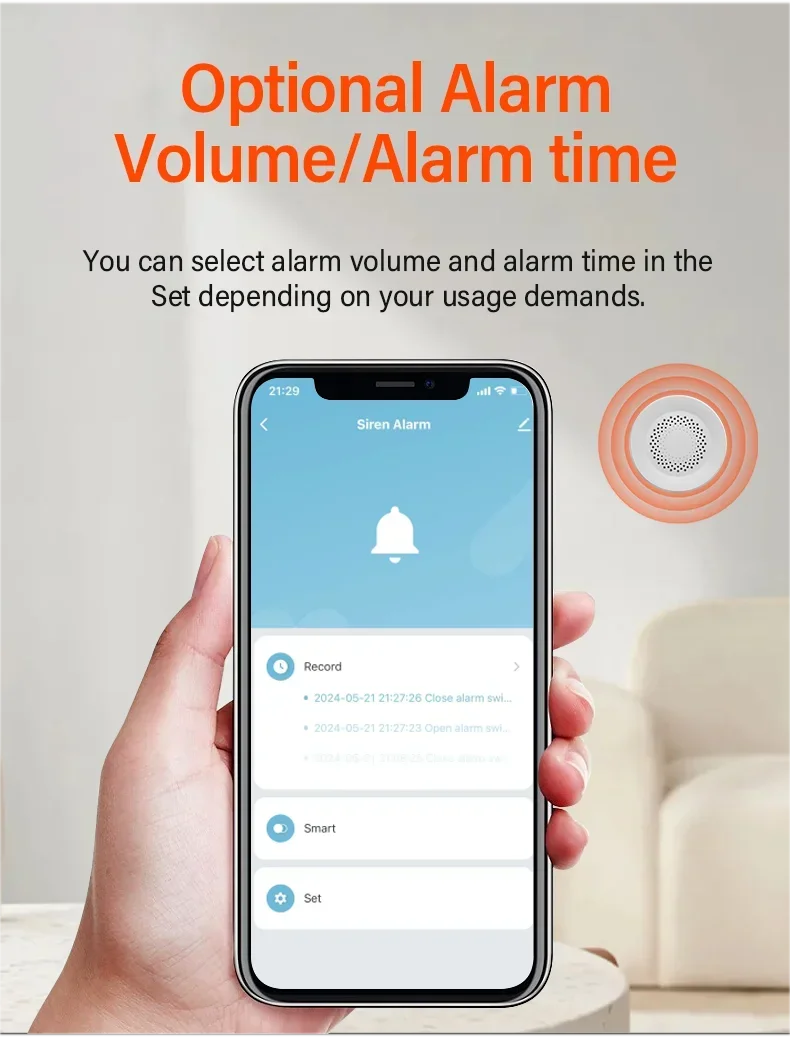 Tuya Zigbee WiFi Smart Siren Alarm 100db Speaker For Smart Home Security Works With SmartLife Alexa Yandex