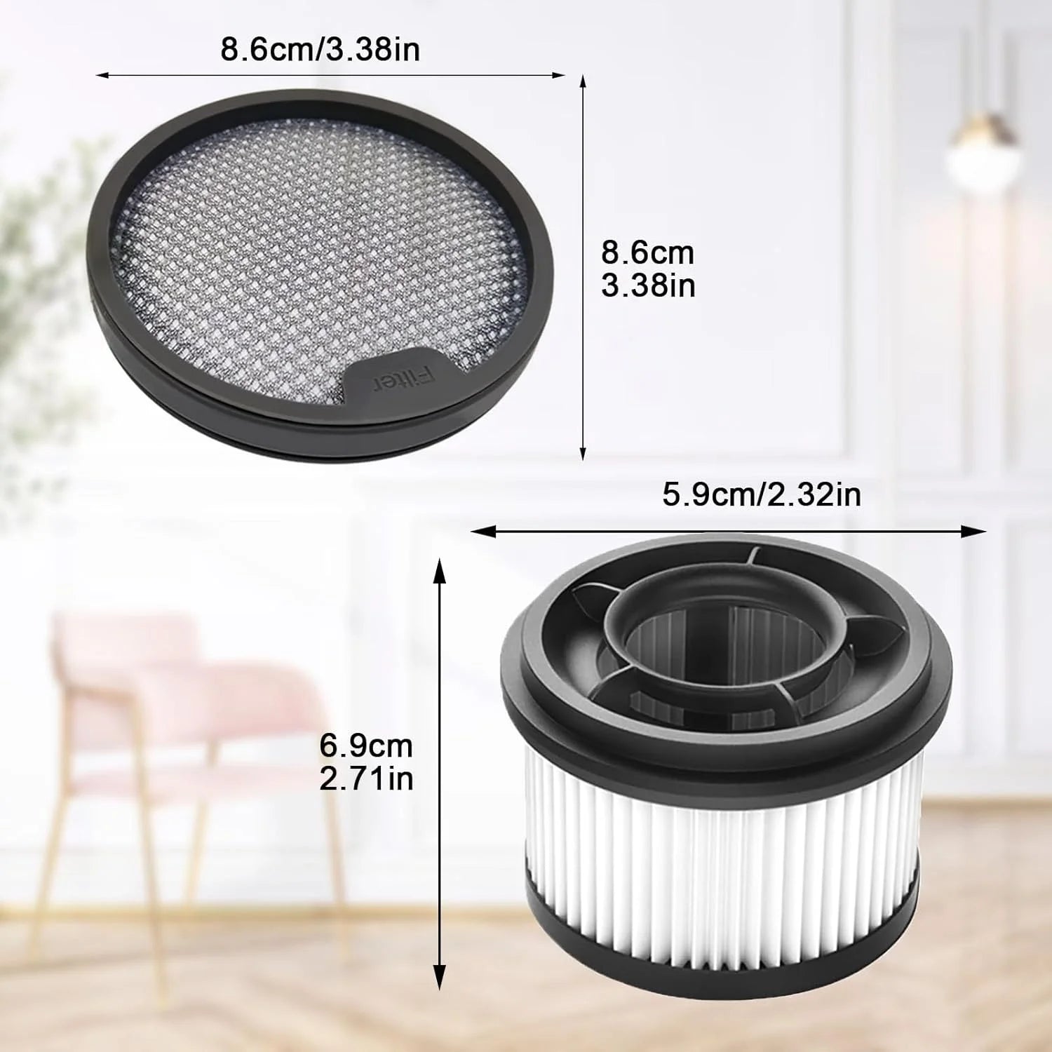 For Dreame T10 / T20 / T20 Pro / T30 / T30 Neo / R10 / R10 Pro / R20 Replacement Parts Pre Post Filter Accessories