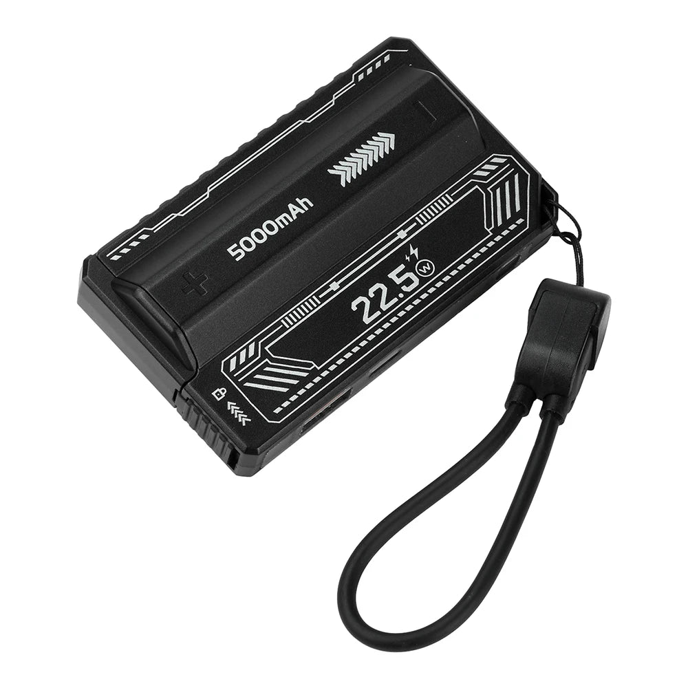 PD20W Power Bank Case High-Capacity 21700 Battery Case Fast Charging Built-in Cable Detachable DIY Power Bank Box