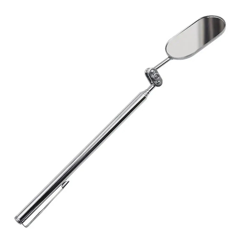 Automobile Repair Inspection Mirror Telescopic Mirror 360-Degree Rotating with LED Light Folding Elliptical Retractable Mirror