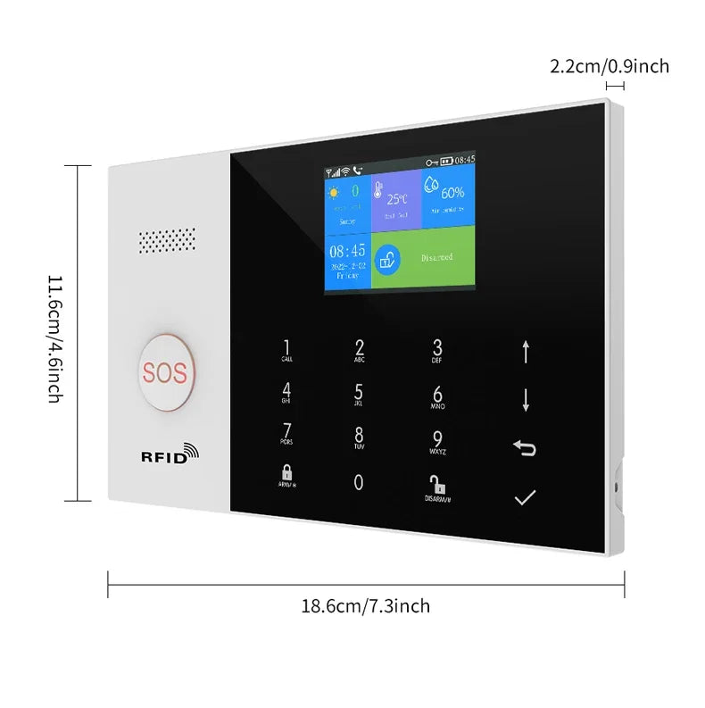4G Alarm System Security Home WIFI Alarme Residencial Wireless Home Alarm For Tuya Smart Life With Door Sensor Work With Alexa