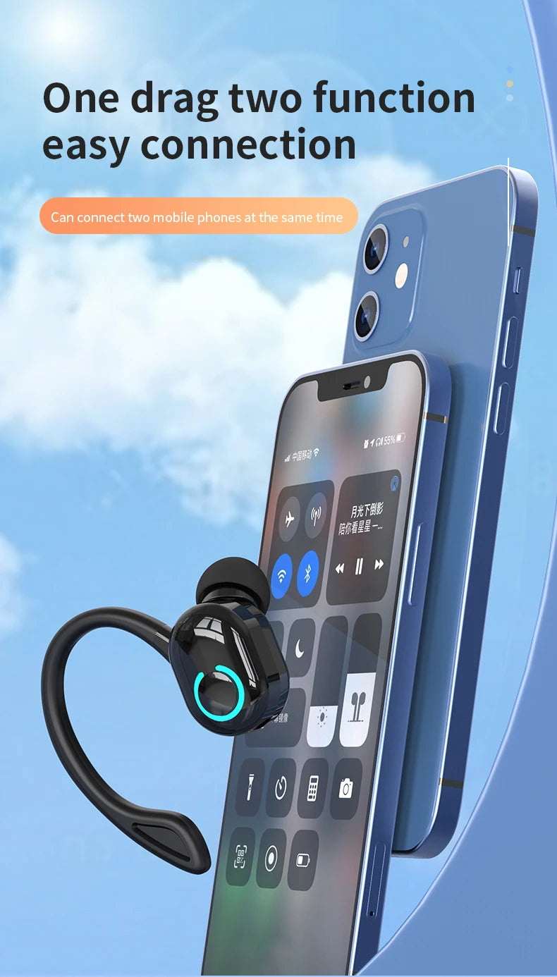 TWS Bluetooth 5.2 Earphones Wireless Headphones Mini Earphones Handsfree Waterproof Sport Music Headset Earbuds with Micphone