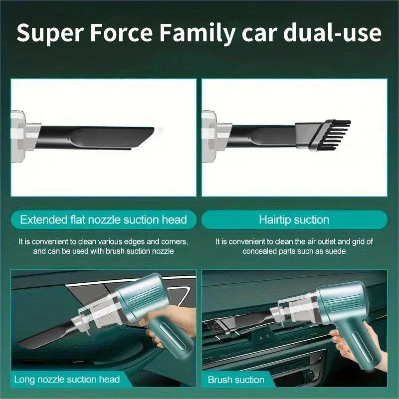 Wireless Car Vacuum Cleaner 960000Pa Multifunctional Portable Strong Power Suction Blowing Integrated Cleaning Appliance