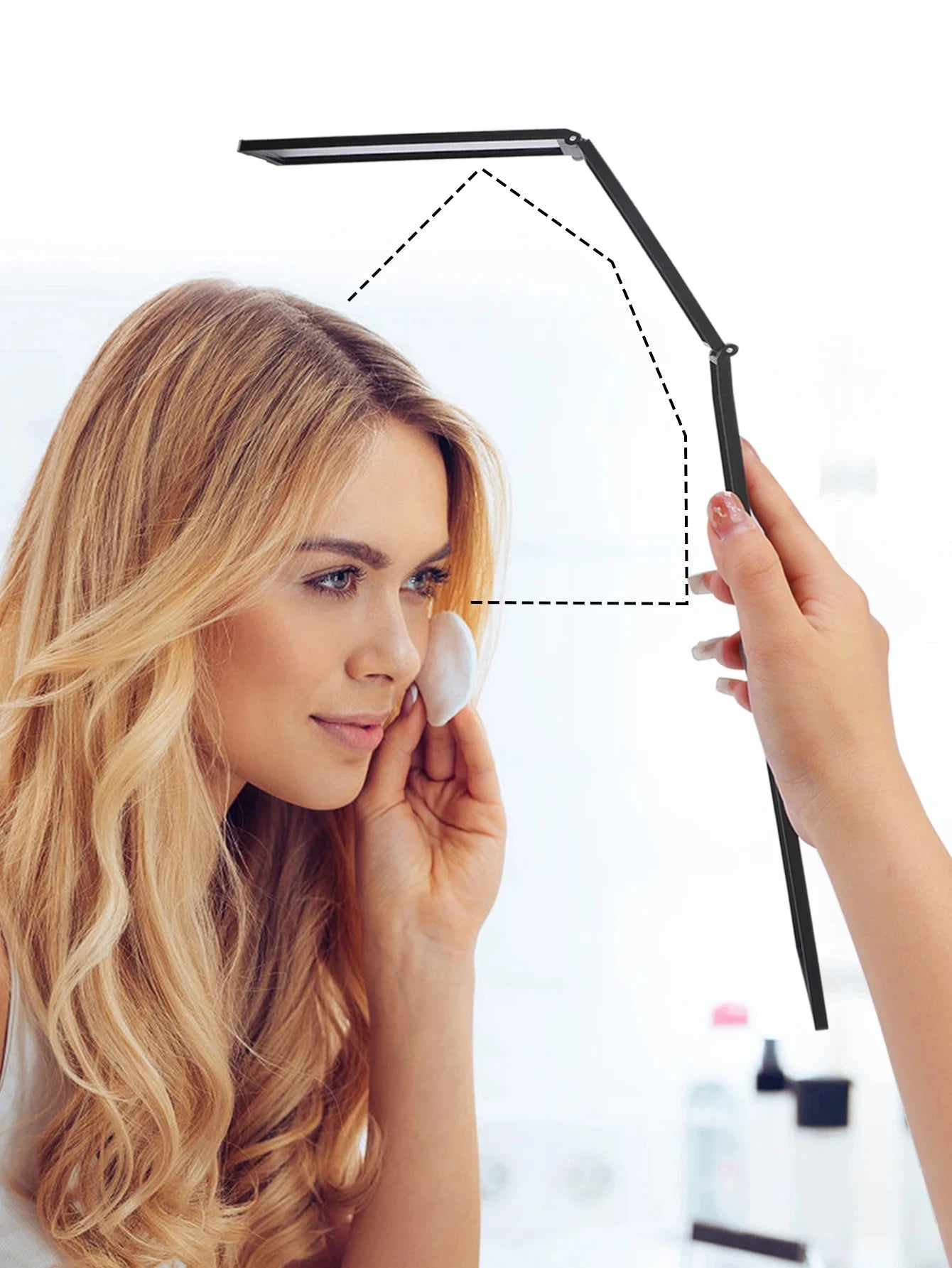 4 Way Mirror 360 Degree Handheld Desktop Portable Foldable Makeup Mirror For Self Hair Cutting Makeup Mirror Convenient and prac