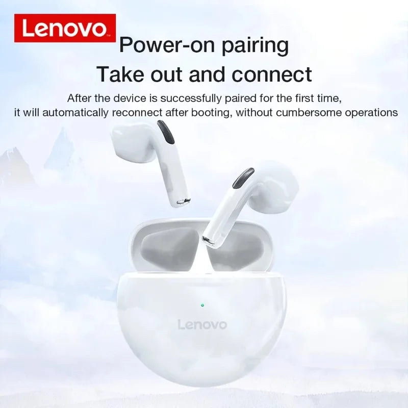 Original Lenovo HT38 Bluetooth Headset Wireless Bluetooth Headphones with Waterproo Wireless Charging Case