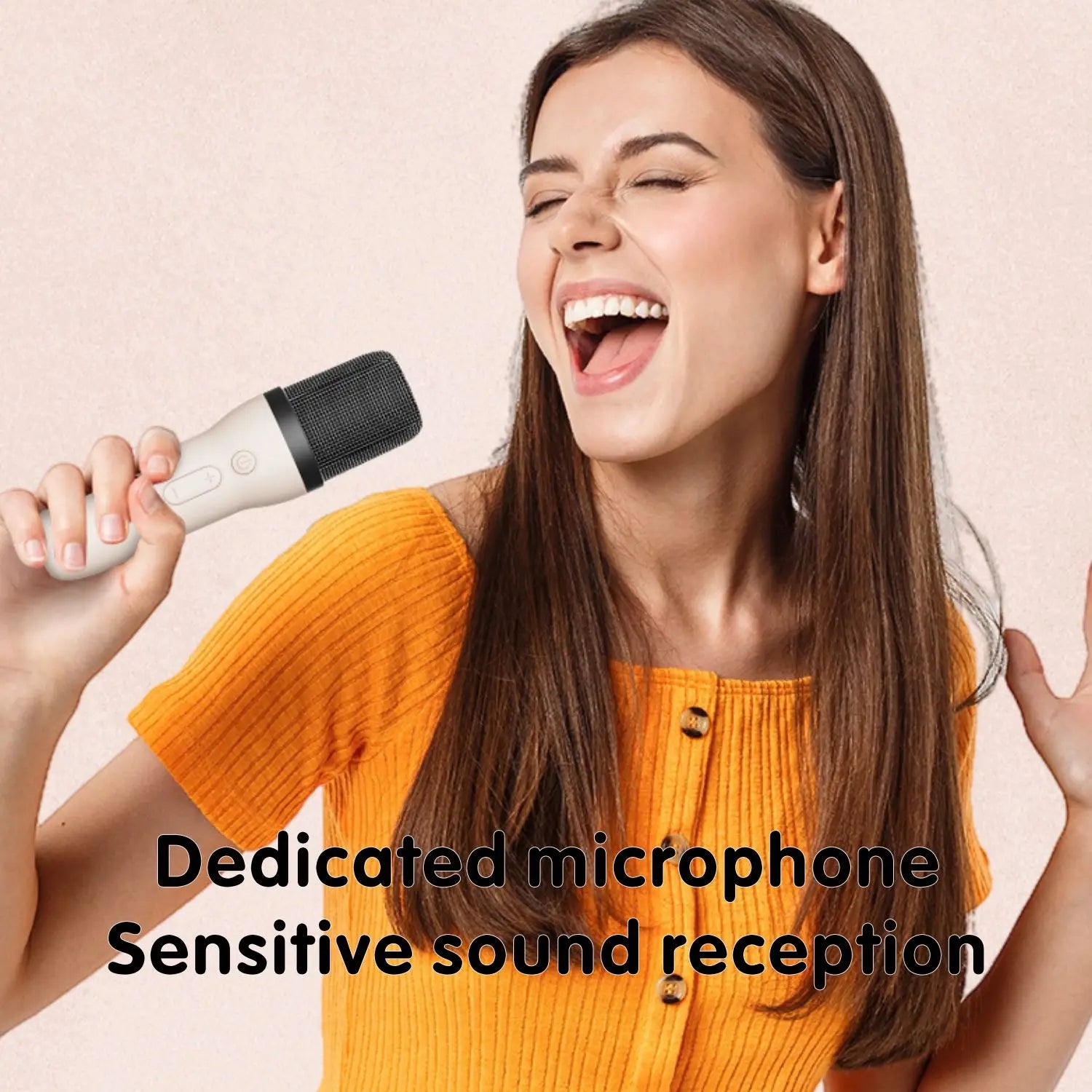 PARAMITA Bluetooth Speaker Portable Home Cute Karaoke Mini Wireless Audio with Microphone Home Karaoke Singing Machine Kids Gift