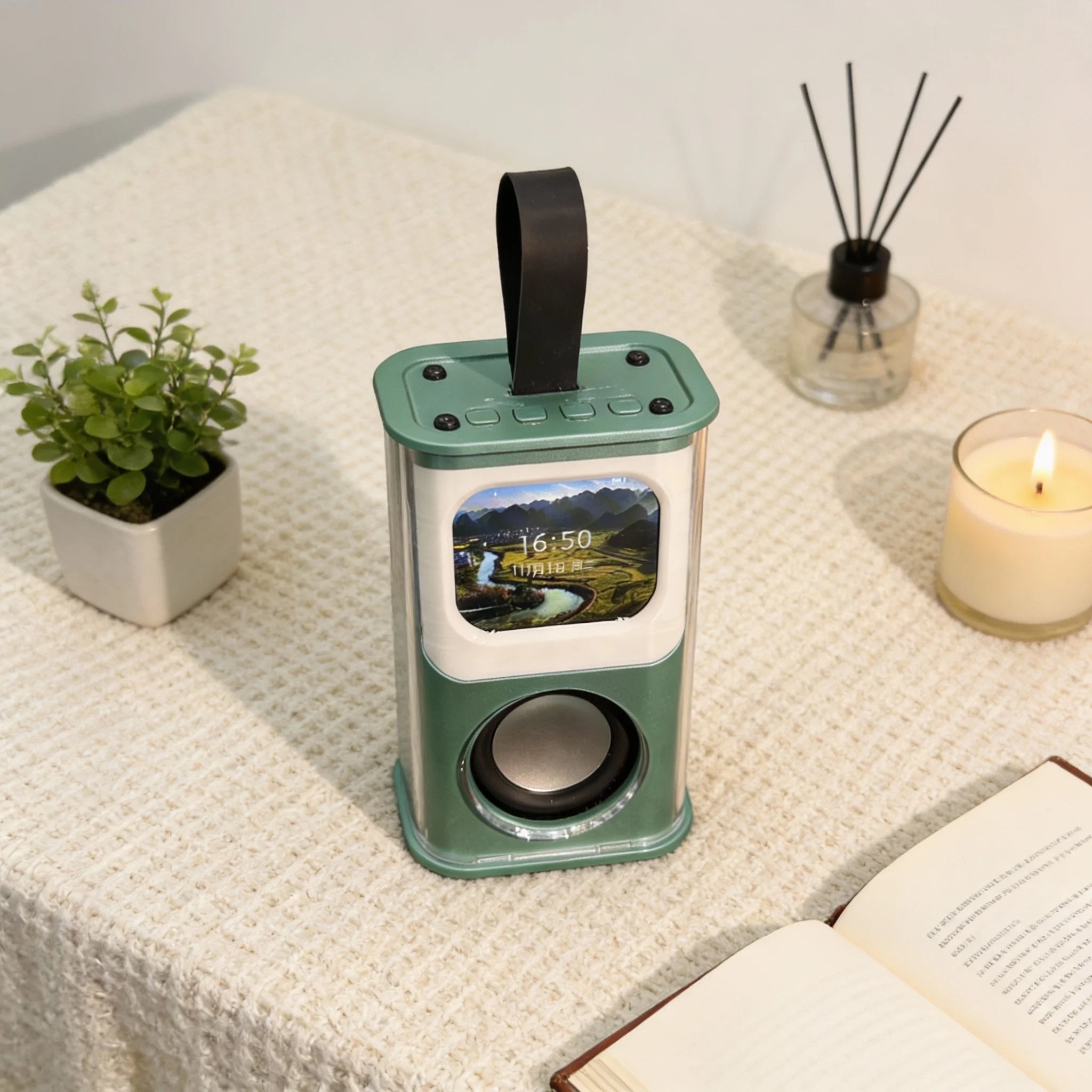 AI  Speaker with Voice Interaction Customizable Multi-color Voiceprint Recognition AI Large Model Chat DeepSeek Home Decor