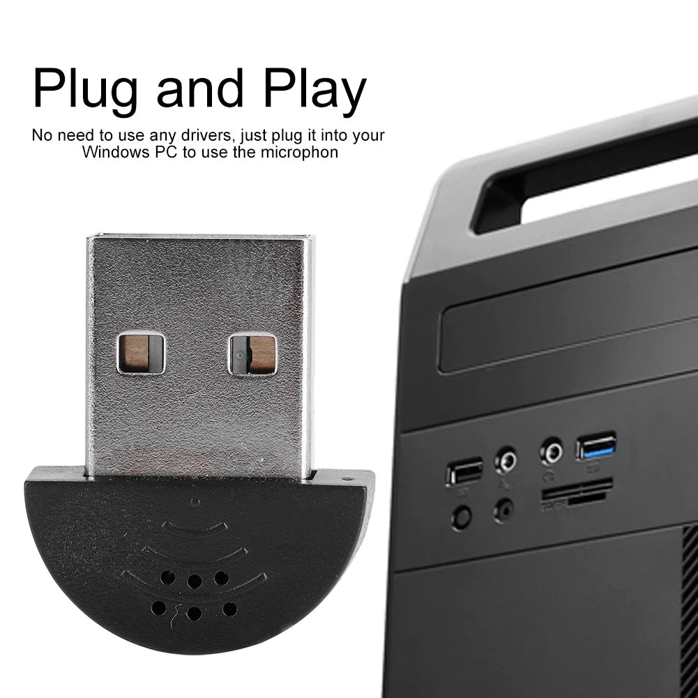 Portable USB Mini Studio Speech Microphone Noise Cancelling Plug Play Recording Audio MIC Adapter for Podcast Streaming Computer