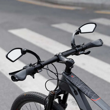 Stainless Steel HD Lens Bike Rear VIew Mirror 360° Rotatable MTB Rear Mirror Widen Big View Road Bicycle Mirror Bike Accessories