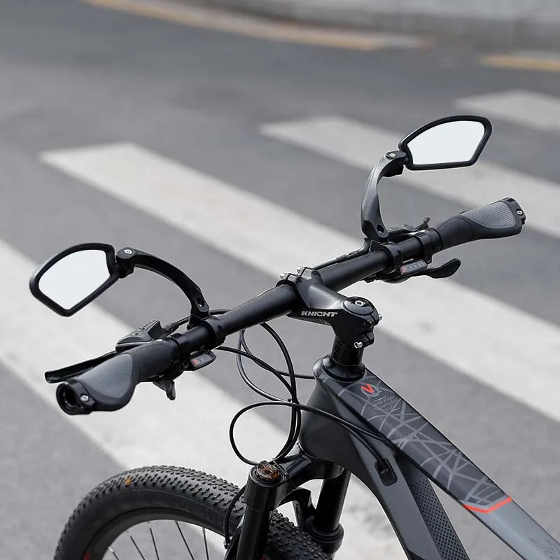 Stainless Steel HD Lens Bike Rear VIew Mirror 360° Rotatable MTB Rear Mirror Widen Big View Road Bicycle Mirror Bike Accessories