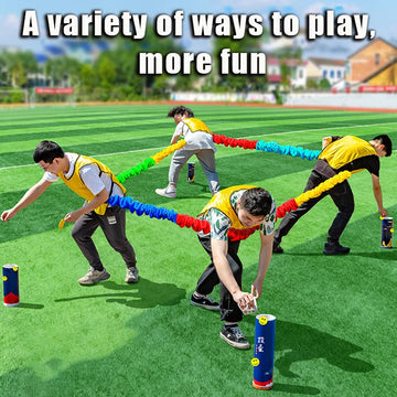 Outdoor Games Team Building Develop Sport Entertainment Toys Children Elasticity Rope Circle Running Push for Kids Sensory Rope
