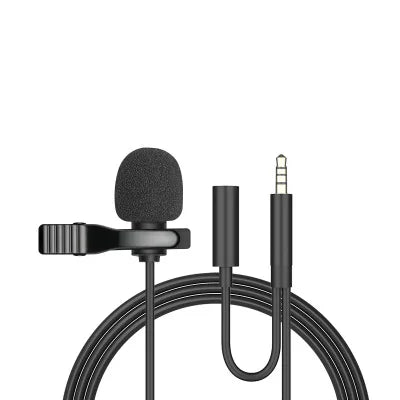 3.5mm Mini Microphone Type C Lapel Clip-on Microphone Portable USB Type-C 3.5mm Professional Micro Mic For DSLR Camera PC Laptop