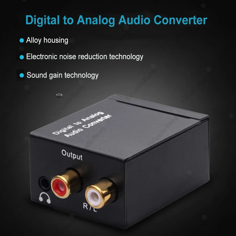 Audio Converter Coaxial Optical Fiber Toslink Digital to Jack 3.5mm Analog For RCA SPDIF Digital Audio Decoder Stereo Amplifier