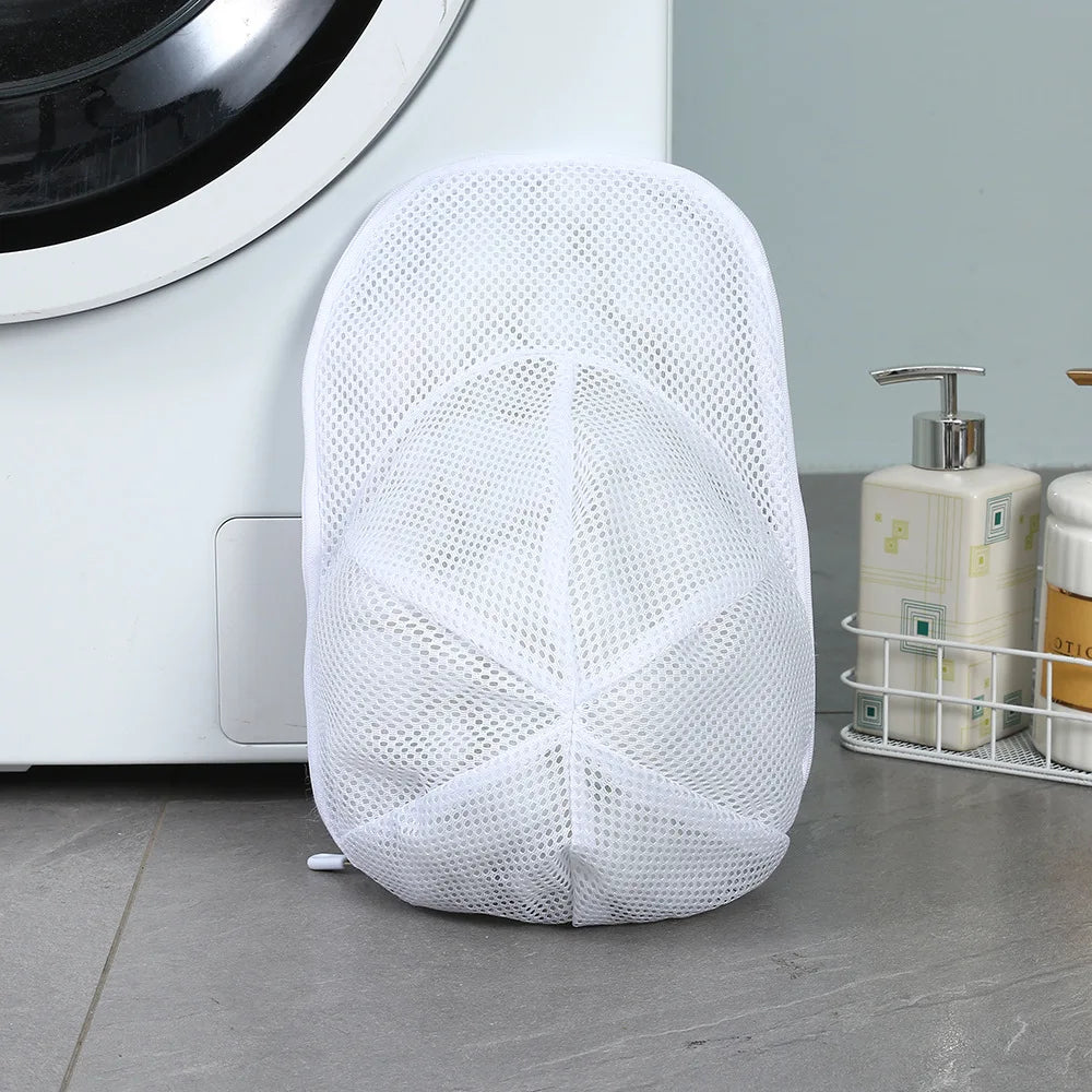 Washing machine cap cleaning cage, cap washer with mesh bag, baseball cap cleaning cap, suitable for cleaning all kinds of caps