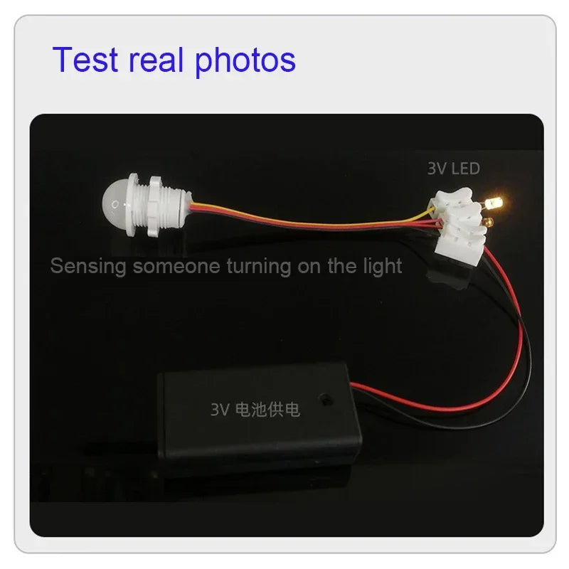 Smart Home Motion Sensor Switch, 5V/12V/24V Auto ON/OFF IR Detector for LED Strip Lights, Cabinet, Stairs, Closet