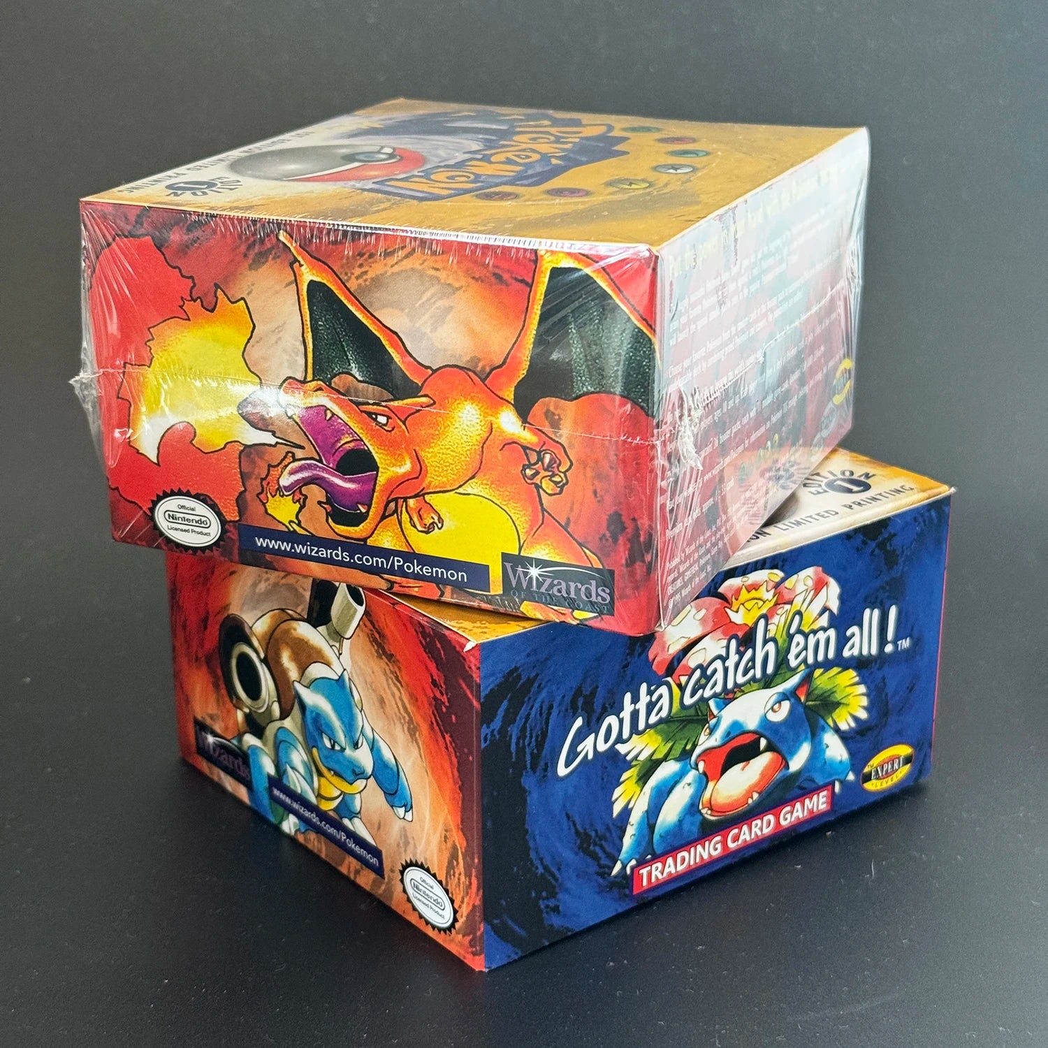 PKM 1ST Edition Battle Booster Packs Classic Base Set Proxy Game Cards Charizrd Blastoise Venusaur Collection PTCG Toys Boy Gift