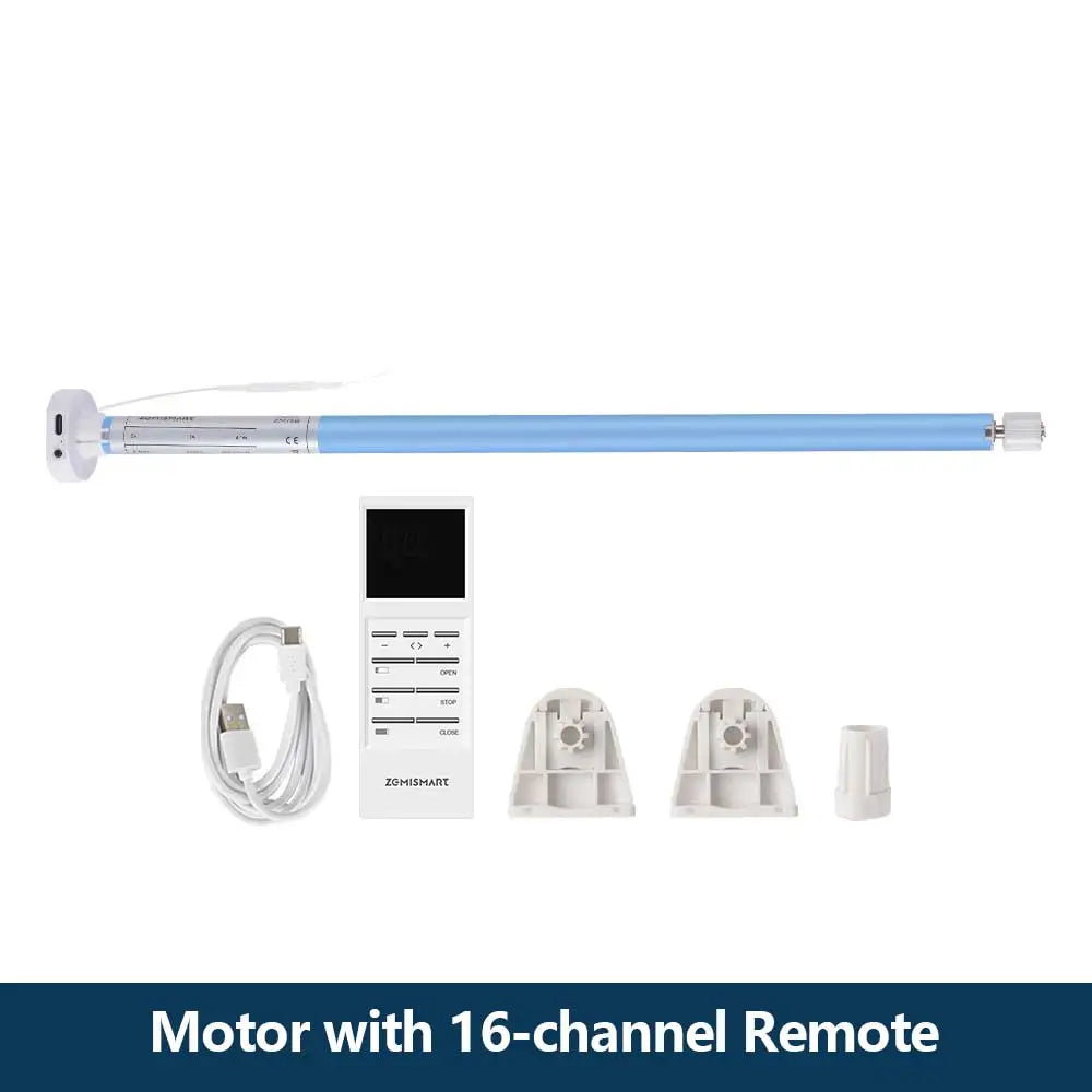 Zemismart Zigbee Electric Roller Blinds Motor for 17 25 28mm Tube Battery Powered Smart Curtain Engine Work with Tuya Smart App