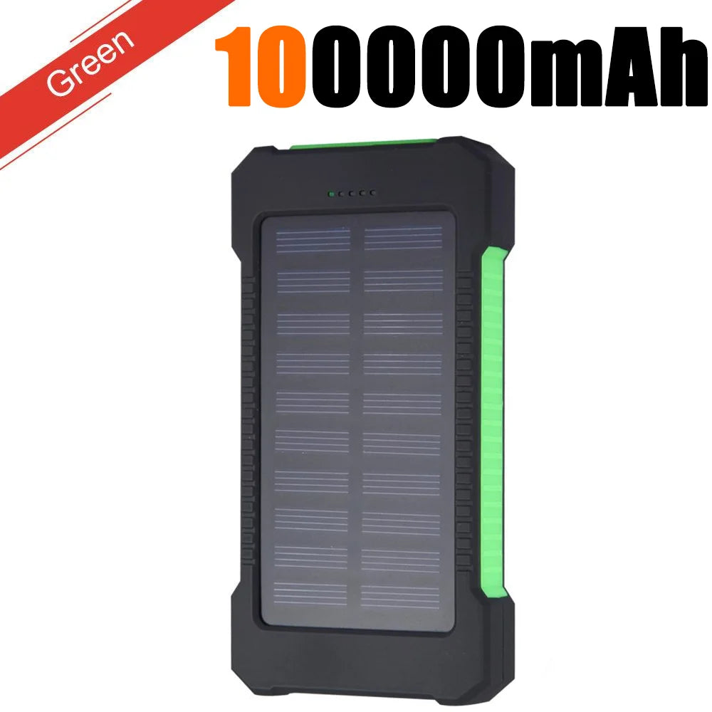 Dual USB Travel Power Bank 500000mAh Waterproof Outdoor Solar Portable Solar Phone Charger Solar For Xiaomi Camping Powerbanks