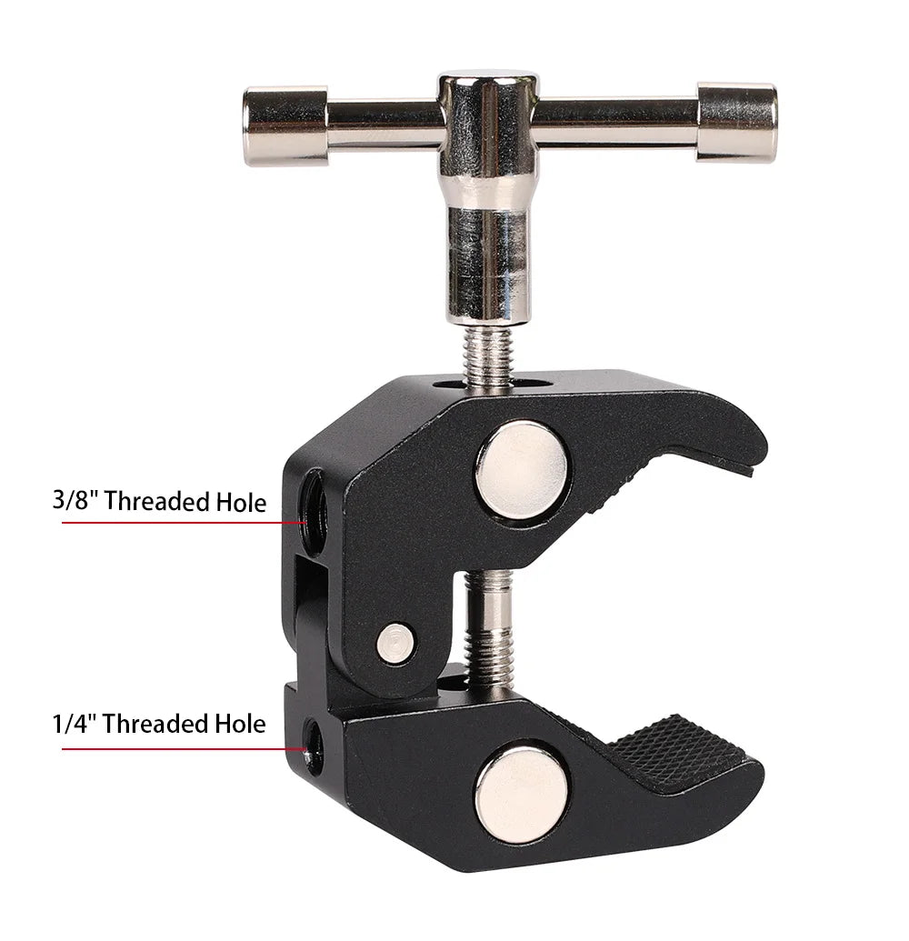 Crab Clamp Clip Multi Functional Anti Slip Adjustable Photography Equipment Accessories for Monitor LED Light Camera Bracket