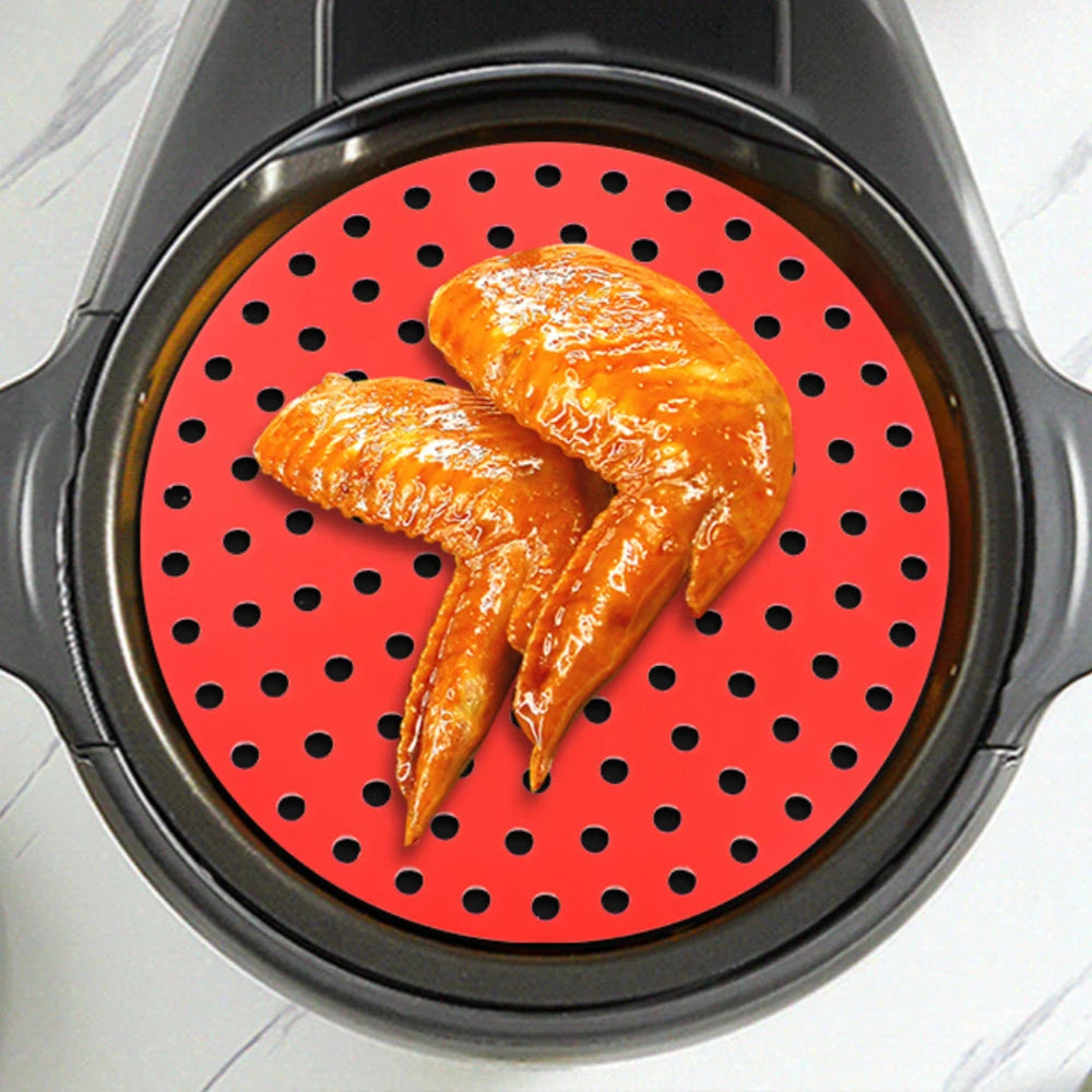 Air Fryer Silicone Mat Kitchen Accessories Non-stick Baking Mat Pastry Tools Accessories Bakeware Oil Mats Cake Grilled Saucer
