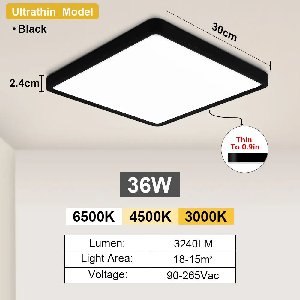 Modern LED Ceiling Light Smart Tuya App Alexa Voice Remote Control Panel Indoor Lamp For Home Bedroom Living Room Kitchen Lustre