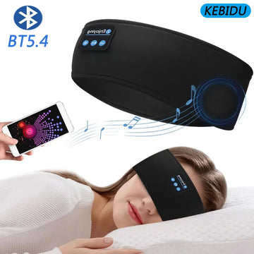 Bluetooth Music Headband Wireless Sports Sleeping Headphones Eye Mask Comfortable HD Stereo Speakers Elastic Headset Headband