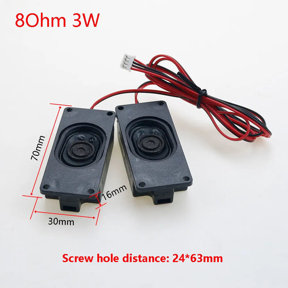 1pair Audio Portable Speakers 4Ohm / 8Ohm 3W / 5W/ 10W Computer Speaker Advertising LCD TV Speakers Loudspeaker Rectangle Speake
