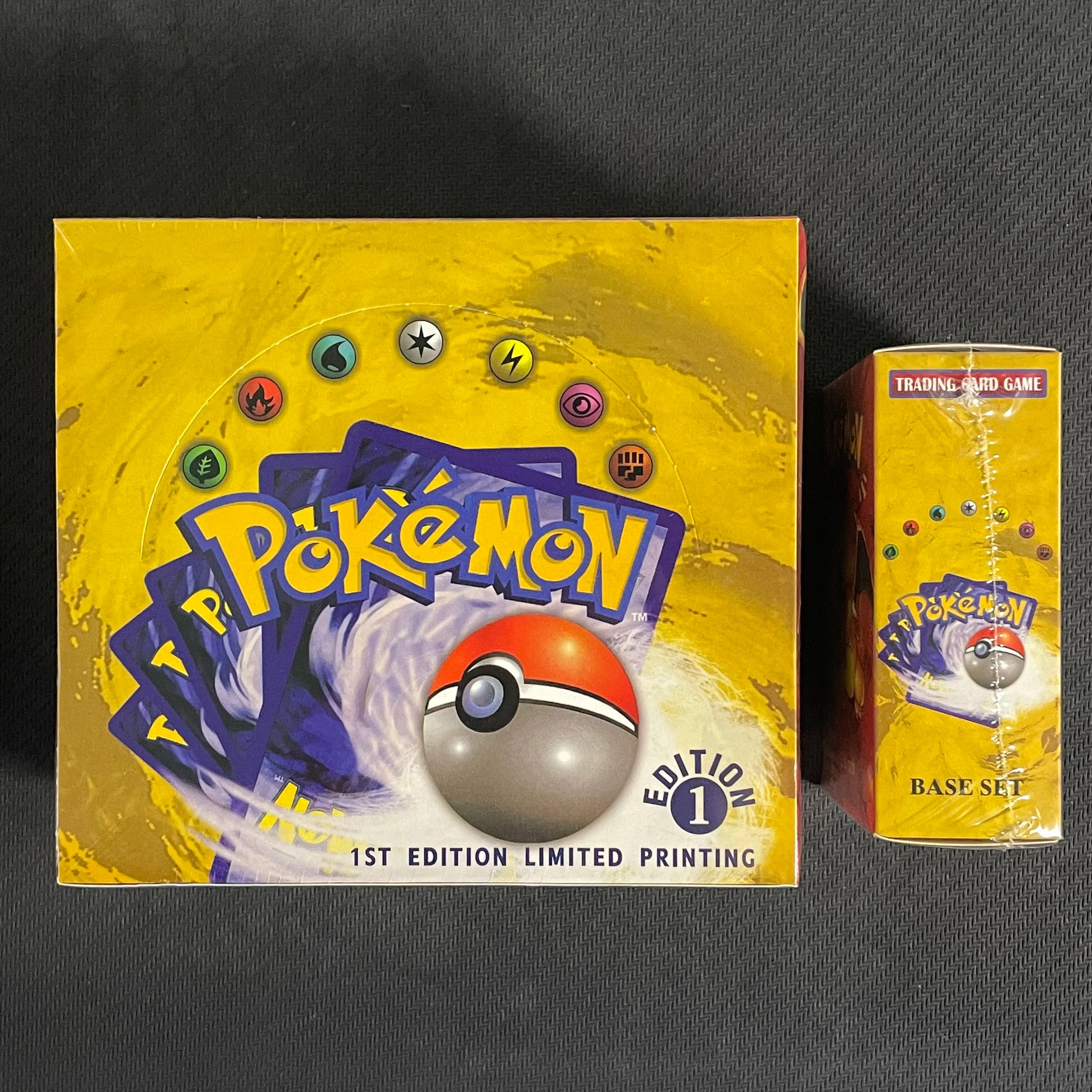 PTCG 102Pcs/396Pcs PKM Base Set 1ST Edition Whole Set Booster Box (Revised Unlimited Edition) Wizards Trading Card Battle Game