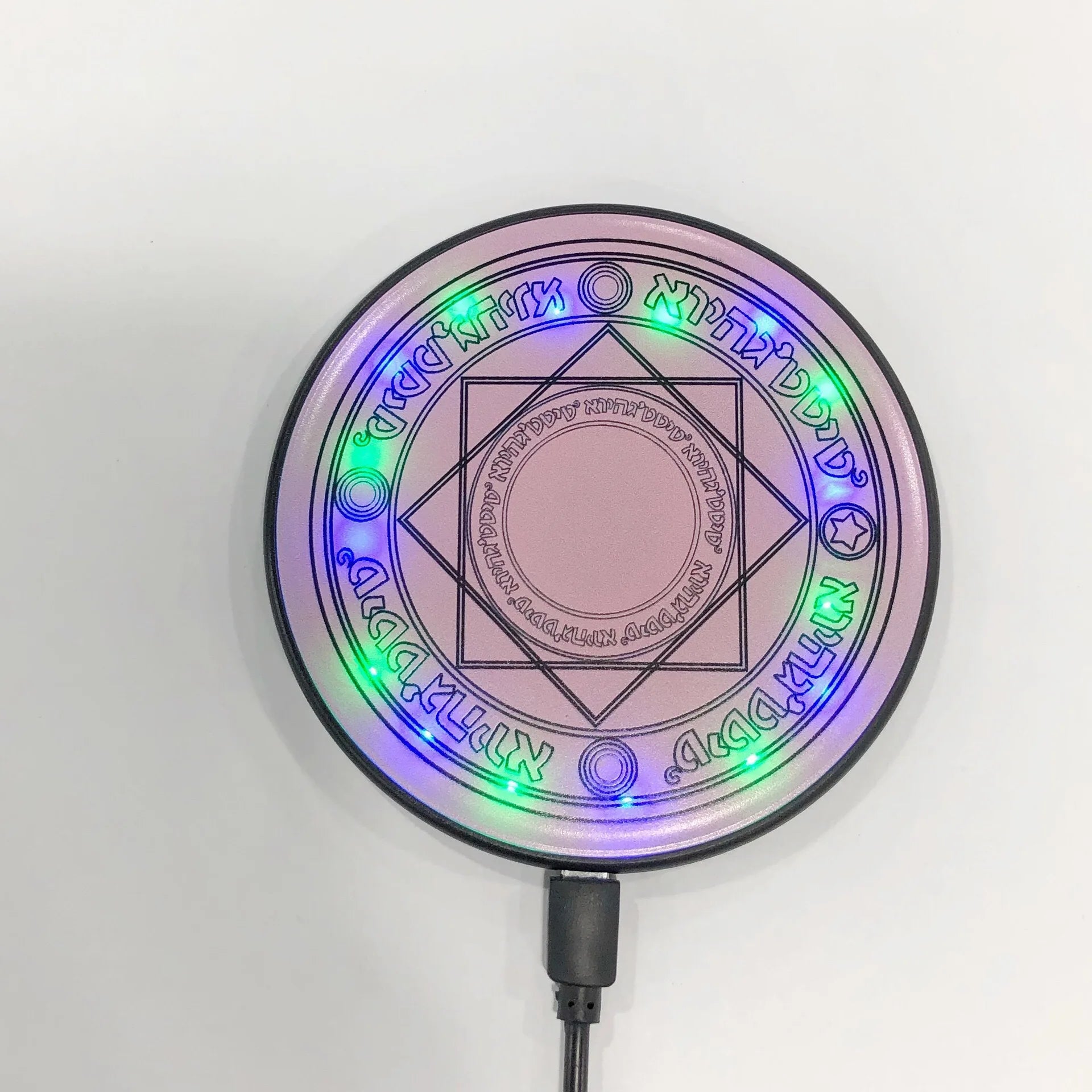 Fast Charging 10W Multifunction Rapid Charger Creative Magic Array Wireless Charger Mobile Phone Universal Emittin Light