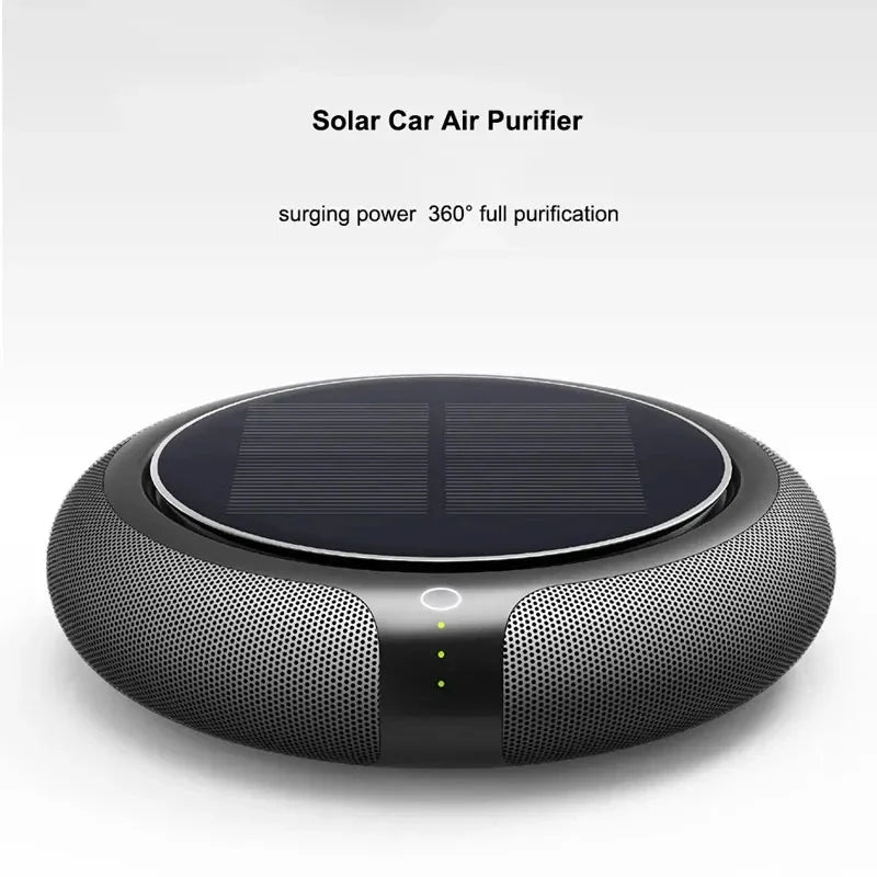 Youpin Air Purifier Solar Charging Car Ionizer HEPA Filter Ion Deodorant Car Aroma Machine Air Fresh Usb Rechargeable Home New