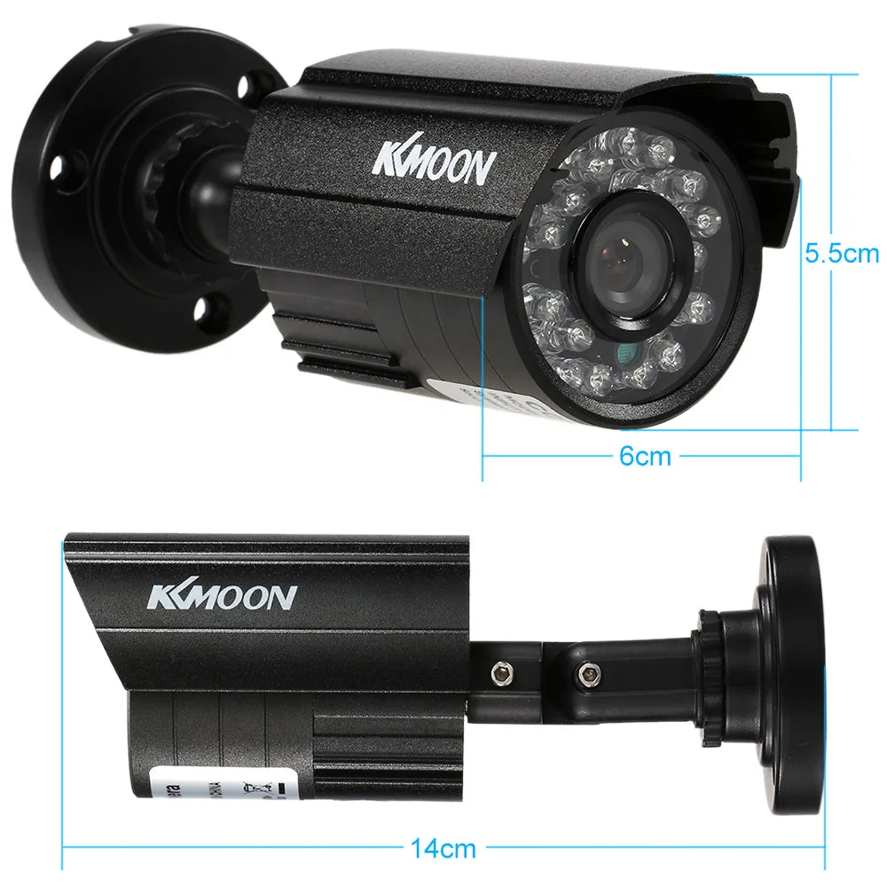 200TVL Analog Camera CCTV Bullet Camera 24 IR Lamps Night Vision 1/3’’ CMOS IR-CUT Waterproof For Home Security PAL System