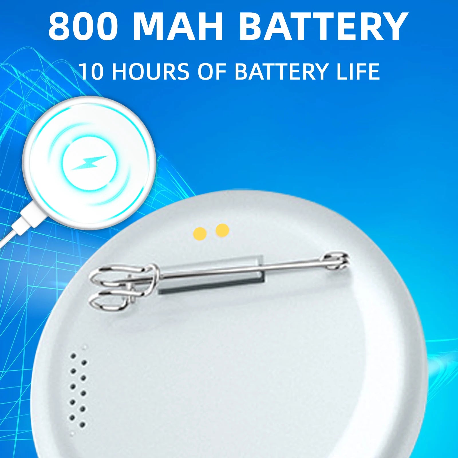 Smart Digital Badge Dynamic Electronic Display Outdoors Small Pendant Fashionable Electronic Badge Digital Show Sceen Home Decor