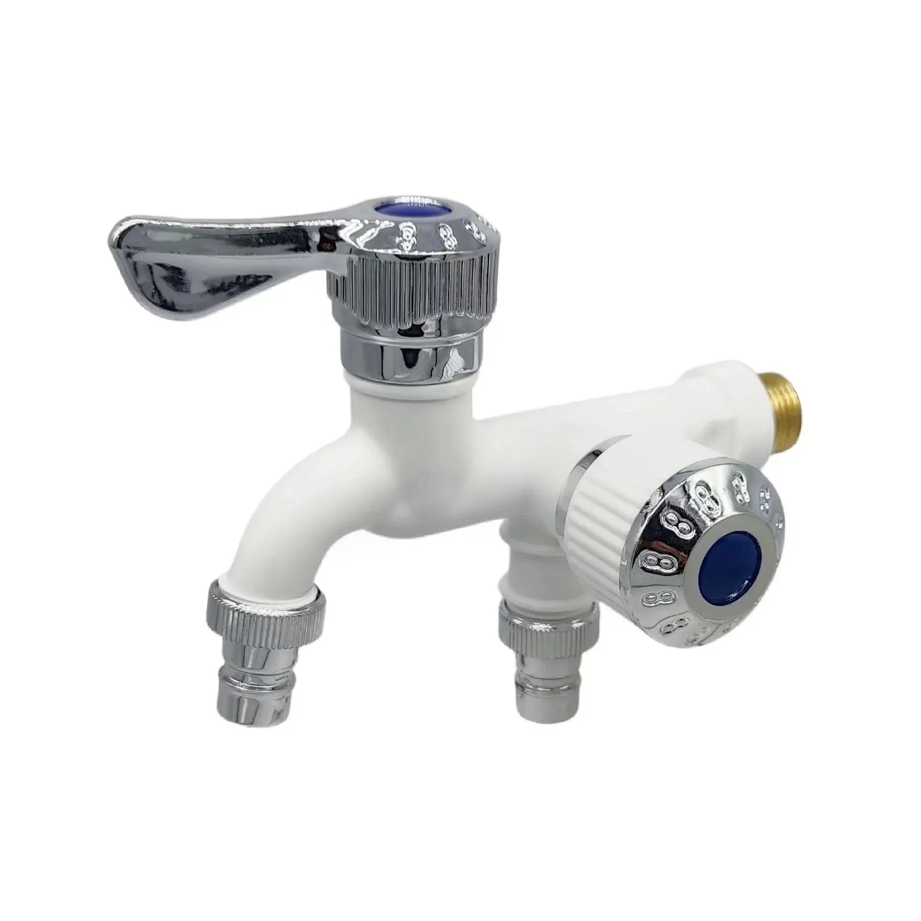 Washing Machine Faucet With One Inlet And Two Outlets, Plastic Mop Pool, Balcony, Bathroom, Multifunctional Dual Mouth Quick Ope