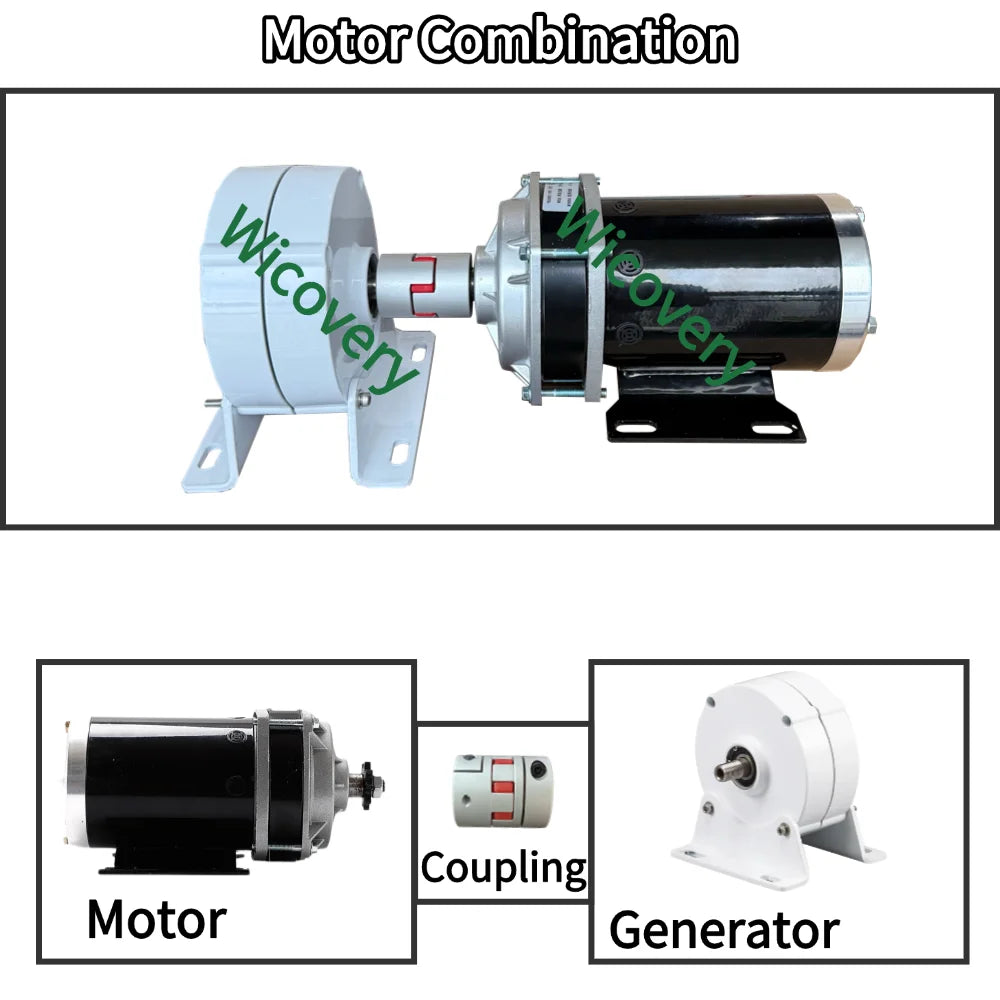 2KW 3KW 5KW 7KW Permanent Magnet Generator 12V 24V 48V Free Energy Generator Set With DC Motor Maglev DIY Wind Turbine 5000W