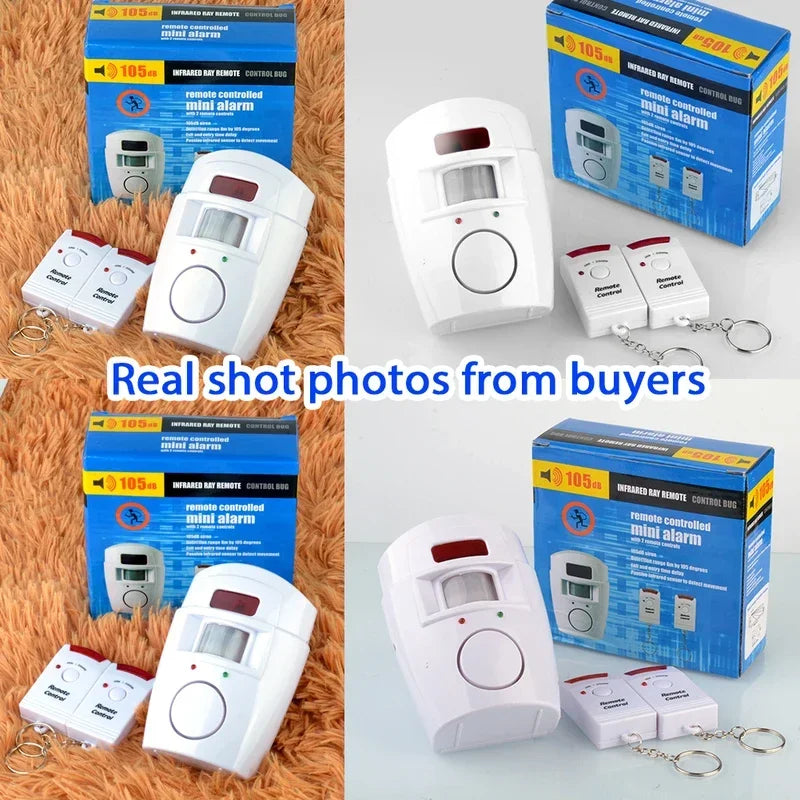 Wireless Motion Sensor Alarm Security Detector Indoor Outdoor Home Security System With Remote Control For House Garage
