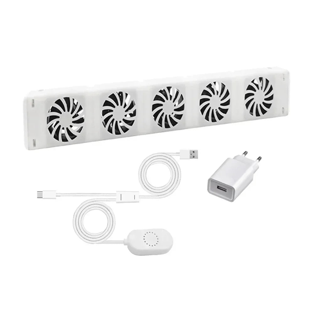 3Fan/5 Fan Intelligent Cooling Fans For Home Heating Radiator Airflow 30/50CFM 51m³/h 85m³/h Sustainability Automatic Thermostat