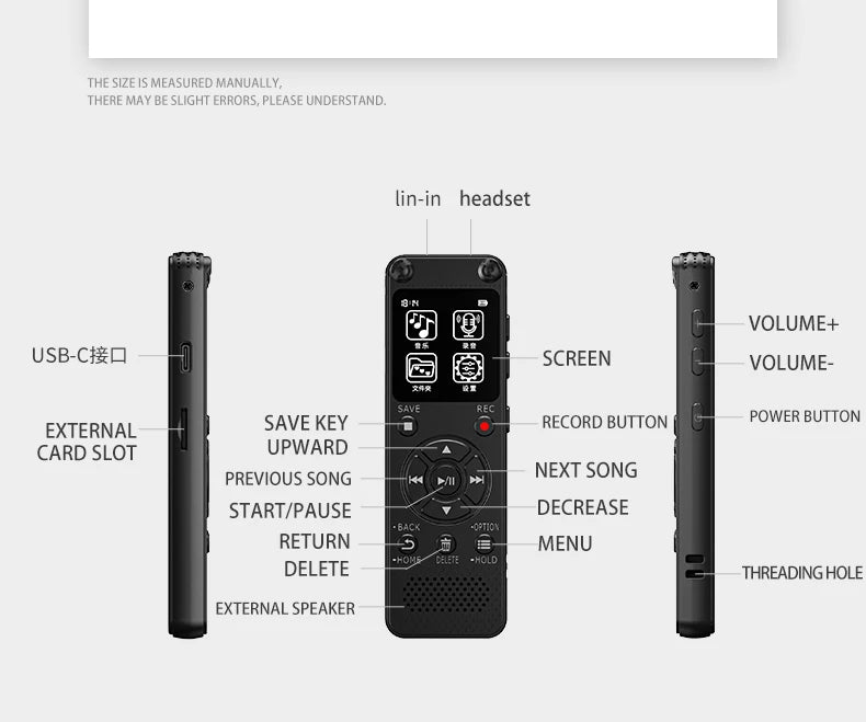 voice recorder for elderly people to use, best voice activated recorder  for lectures  easy  simple voice recorder with playback