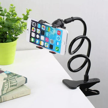1pc Lazy Phone Holder, Flexible Gooseneck Stand with Clip for Bed Desk, Hands-Free Universal Stand for Watching Videos