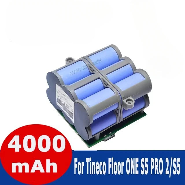 21.6V Replacement Battery for Tineco FLOOR ONE 2.0 S5 PRO 2 S5 Smart S5 Steam Floor Scrubber Accessories Parts 5000mAh