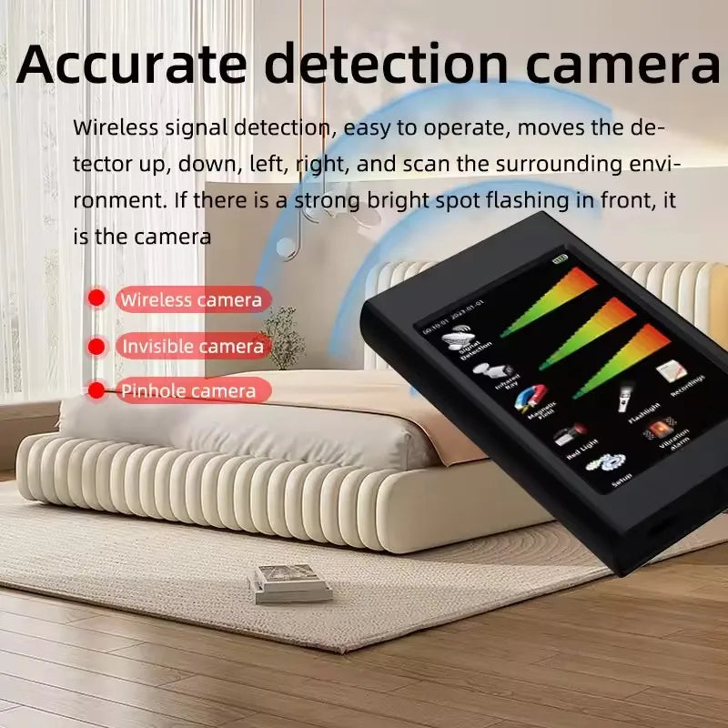 AI Smart Multi-functional Spy gadgets Detector GPS Tracker/Hidden WiFi Camera Detect,Privacy Security Gadget for All Scenarios