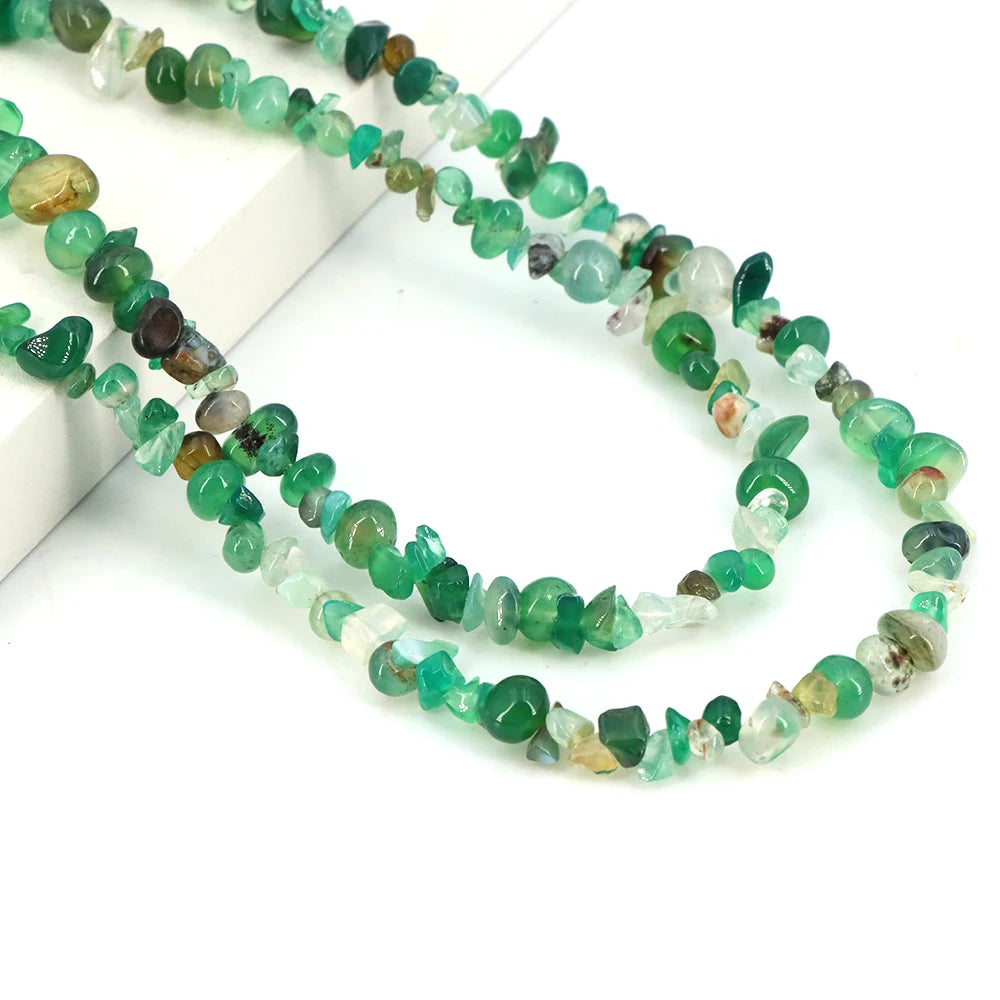 3-5mm/5-8mm Natural Garnet Amethyst Aquamarine Beads Irregular Freeform Chip Gravel Shape Stone Bead DIY Jewelry Making Bracelet