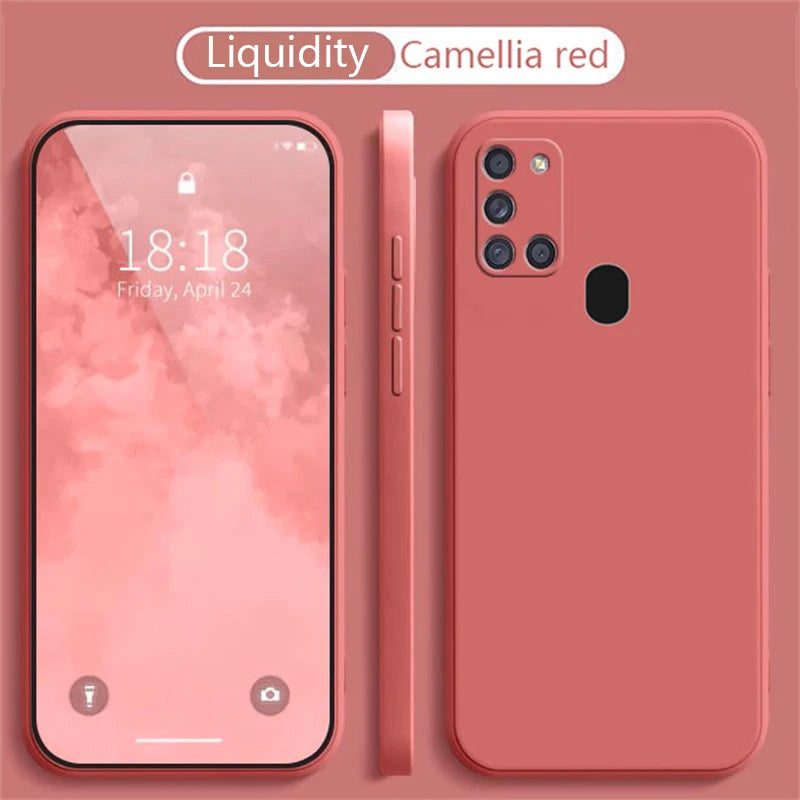 For Samsung A21S Case for Samsung Galaxy A22 A31 A32 A41 Case Silicone TPU Soft Matte Phone Case Back Cover Fundas Coque Bumper