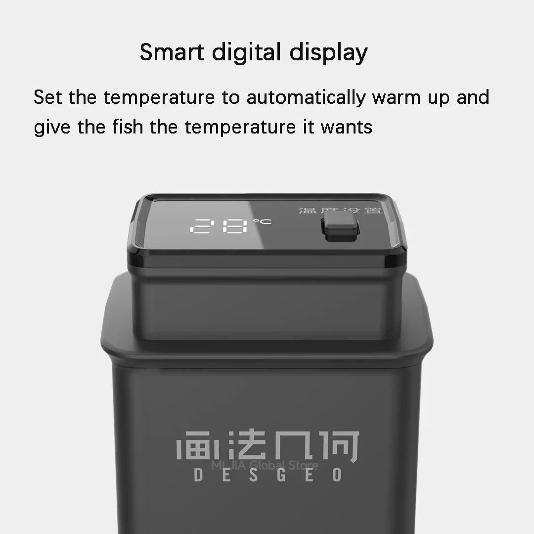 DESGEO 50W Smart Aquarium Heater - APP Control, Intelligent Constant Temperature  Precise Thermostat for Fish Tanks