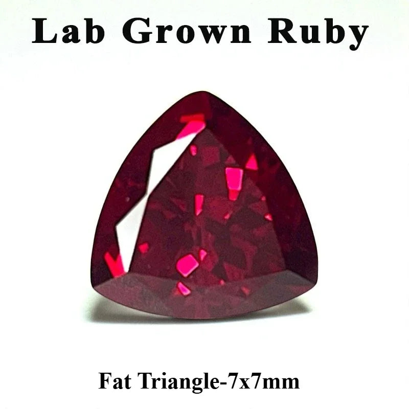 Top Lab Grown Ruby Oval Cut Pigeon Blood Red VVS1 Gemstone For Charms DIY Jewelry Making Selectable Certificate